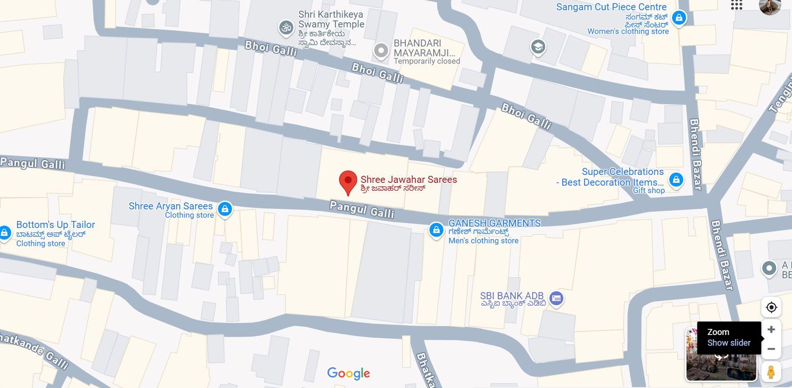 Google Map of Location